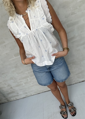 Jayla embroidery top white Neo Noir 